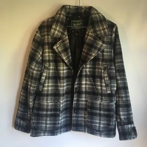 Plaid Woolrich Coat